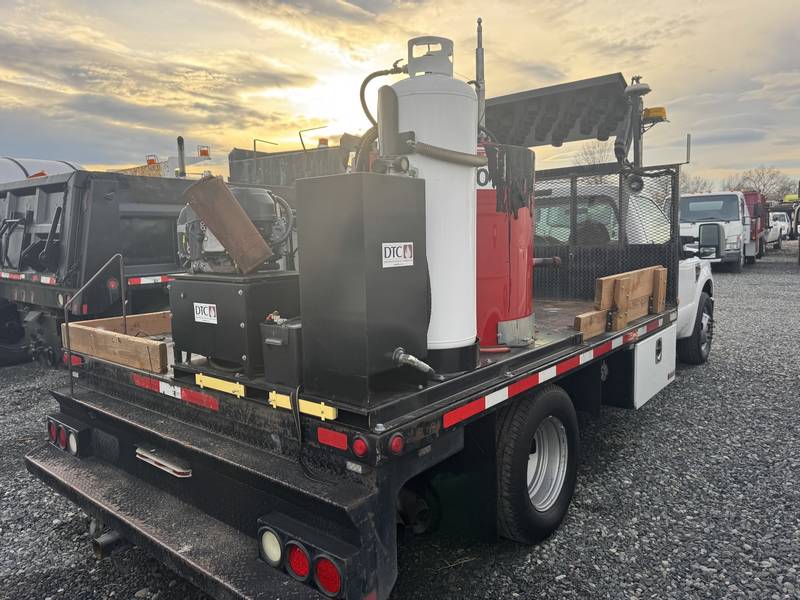 2008 Ford F350 SD, 10 ft Flatbed Truck W/ Big shot asphalt applicator, (CN 1056)