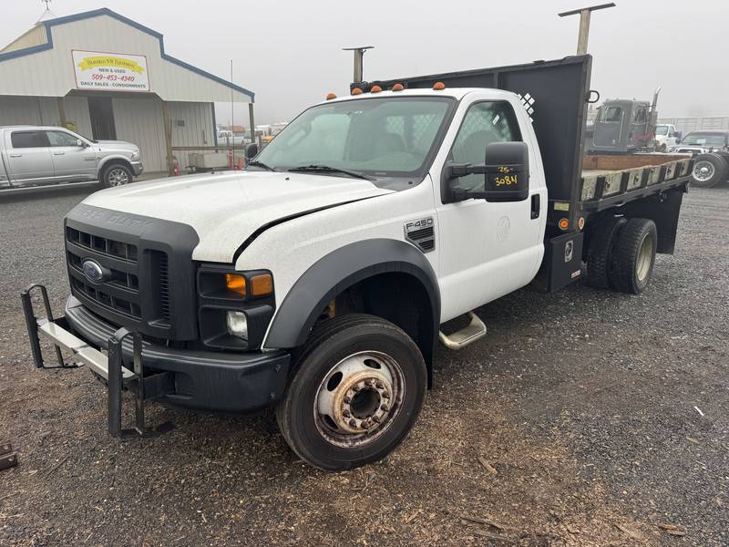 2008 Ford F450 12ft Flatbed w/Hoist