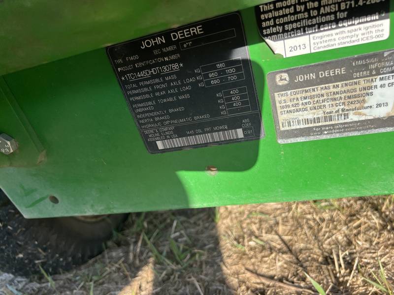 JD 1445, 4x4, Dsl,  60’ Commercial Mower with Dumping grass catcher 
