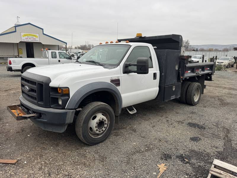 2008 Ford F550 2-3 yrd Dump Land scraper fold down sides(CN 16)