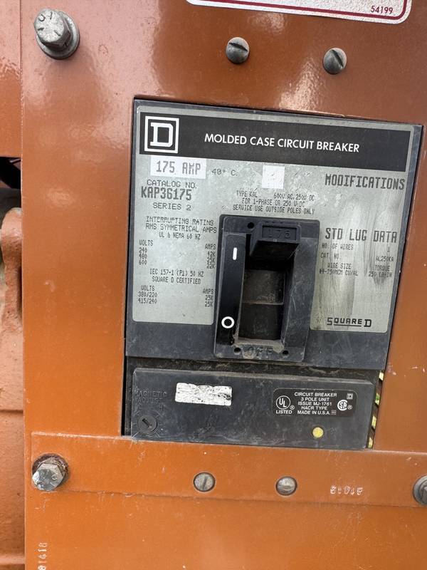 1991 General 125 KVA Generator 