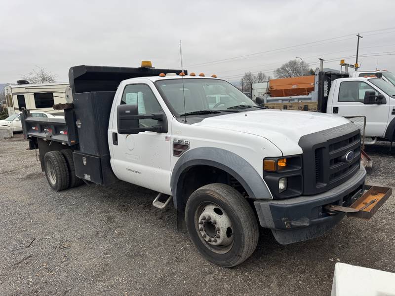 2008 Ford F550 2-3 yrd Dump Land scraper fold down sides(CN 16)