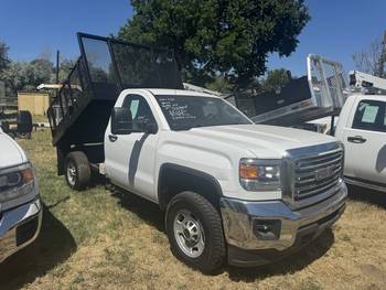 2015 GMC Sierra 2500, 8 ft Fatbed W/Hoist, (CN 1125)