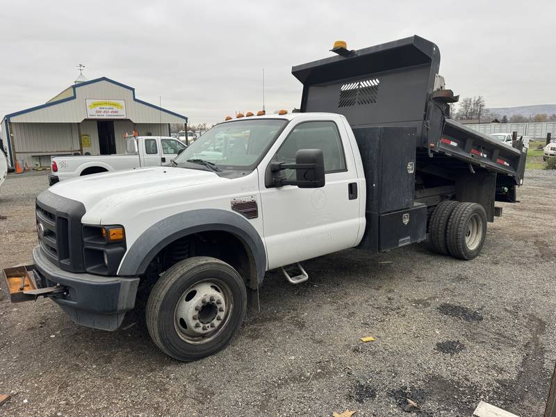 2008 Ford F550 2-3 yrd Dump Land scraper fold down sides(CN 16)