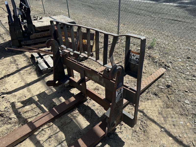 Fork attachment for IT 420 backhoe