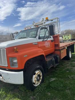 1991 Chevy Kodiak 12 ft Flatbed w/Hoist. (CN.   ))