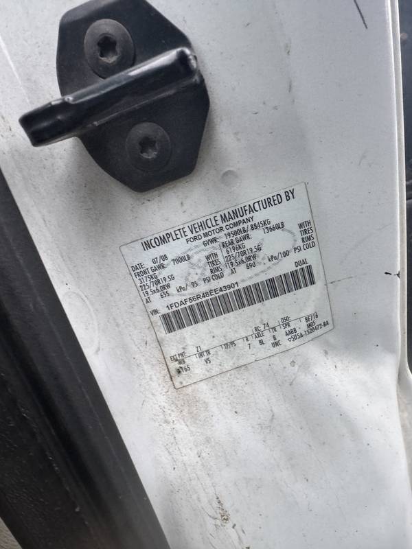 2008 Ford F550 2-3 yrd Dump Land scraper fold down sides(CN 16)