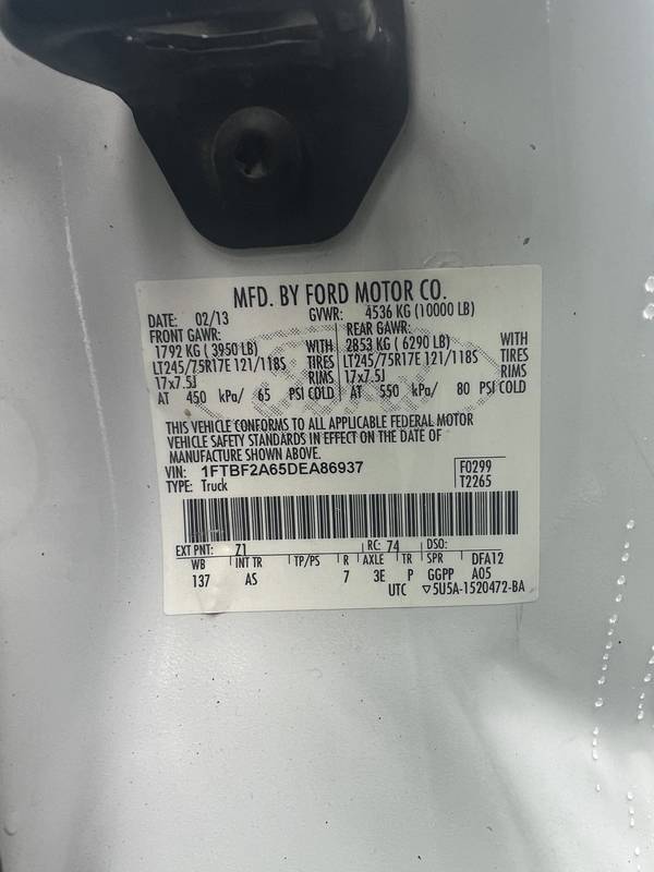 2013 Ford F250, pickup, (CN 86)