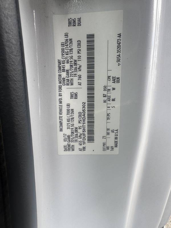 2017 Ford F550 4x4, Altec 40M , Bucket/Material Lift (CN 1052)